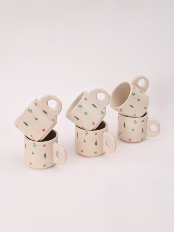 Christmas Tea Cups Set of 6