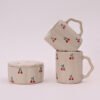 Set of Cherry Mug and Mini Cookie Jar
