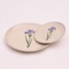 Amethyst Lily Dinner Set | Set of 4 Full Plates & 4 Quarter Plates