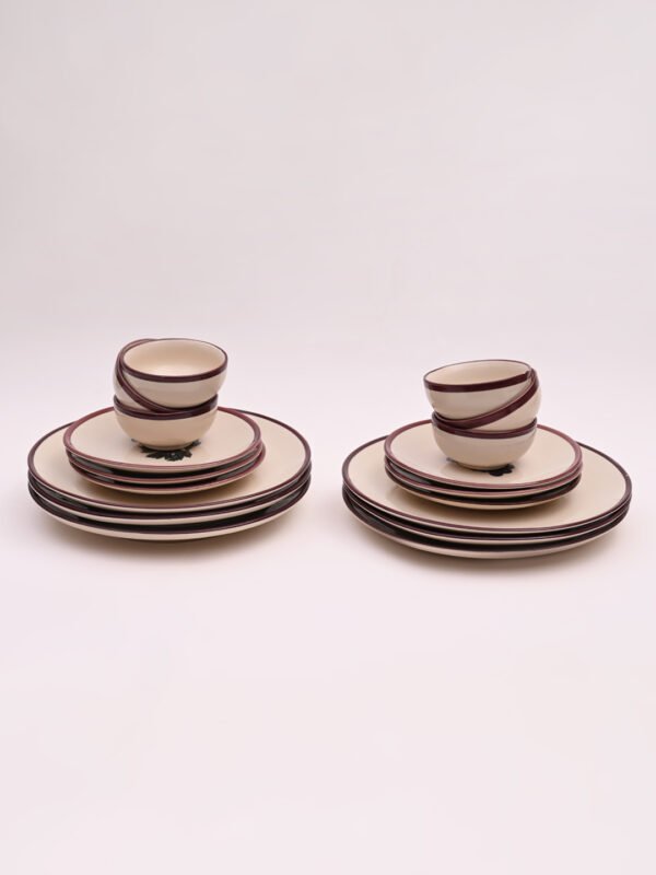 DSC_3463 Midnight Vineyard Dinner Set | Set of 6 Full Plates & 6 Quarter Plates & 6 Bowls