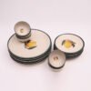 Citrus Grove Dinner Set | Set of 6 Full Plates & 6 Quarter Plates & 6 Bowls