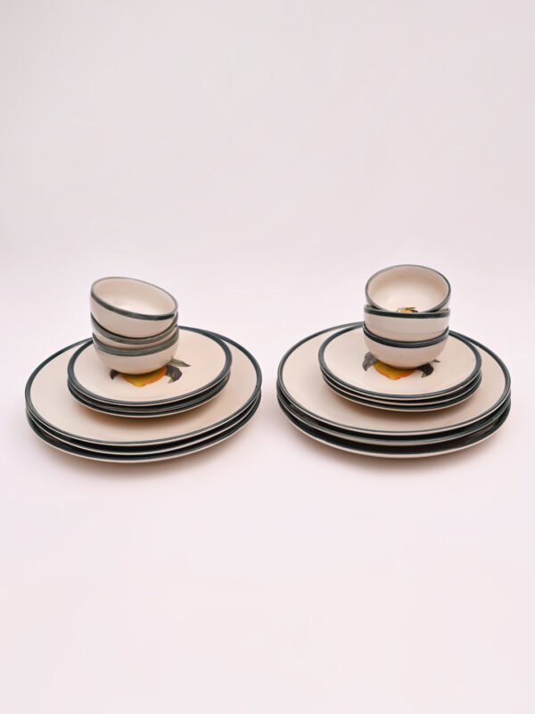 DSC_3471 Citrus Grove Dinner Set | Set of 6 Full Plates & 6 Quarter Plates & 6 Bowls