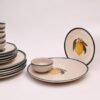Citrus Grove Dinner Set | Set of 6 Full Plates & 6 Quarter Plates & 6 Bowls