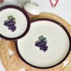 Midnight Vineyard Quarter Plates
