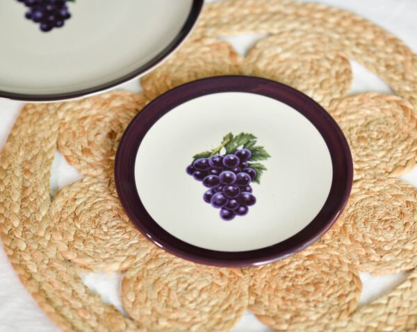 Midnight Vineyard Plate Midnight Vineyard Quarter Plates